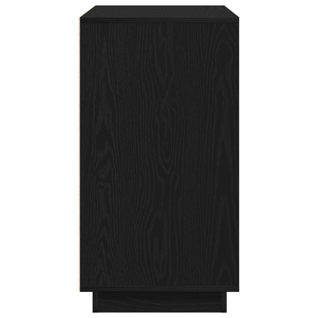 Sideboard Black Oak 80X34X75 Cm Engineered Wood