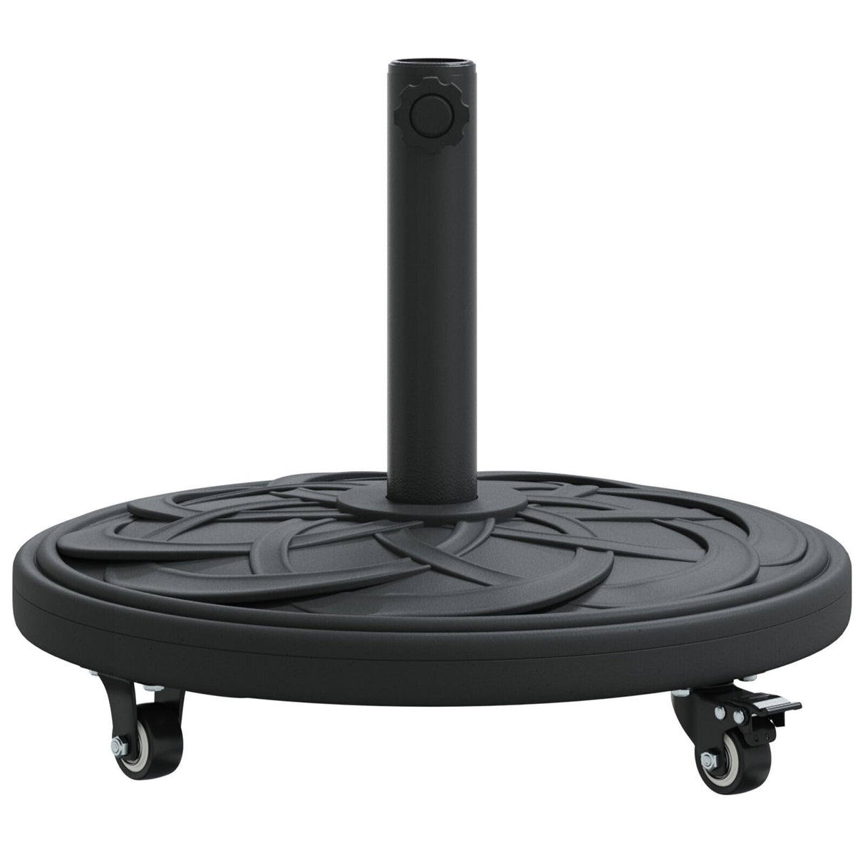 Parasol Base With Wheels For Ø38-48 Mm Poles 13 Kg Round