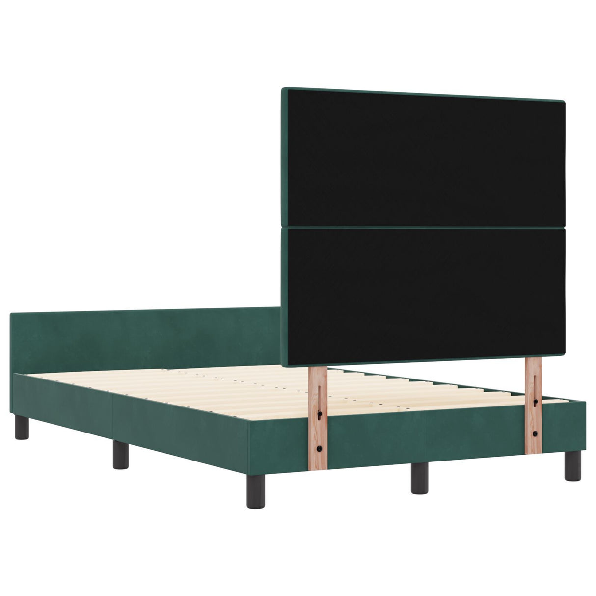 Bed Frame Dark Green 120X200 Cm Velvet