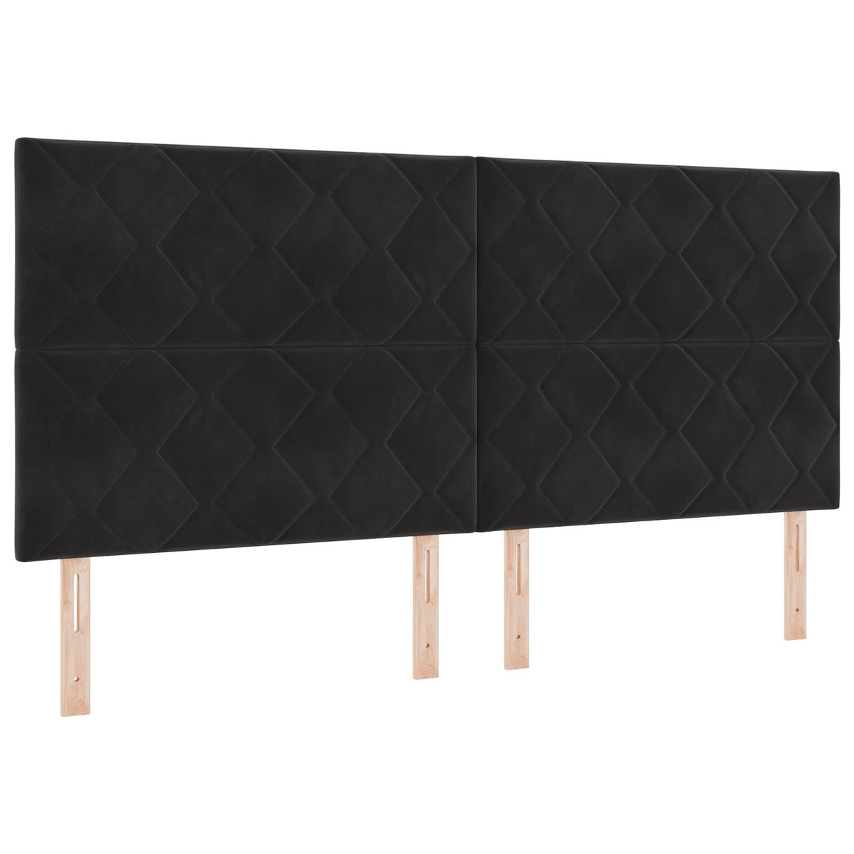Black Velvet Bed Frame 200X200 Cm