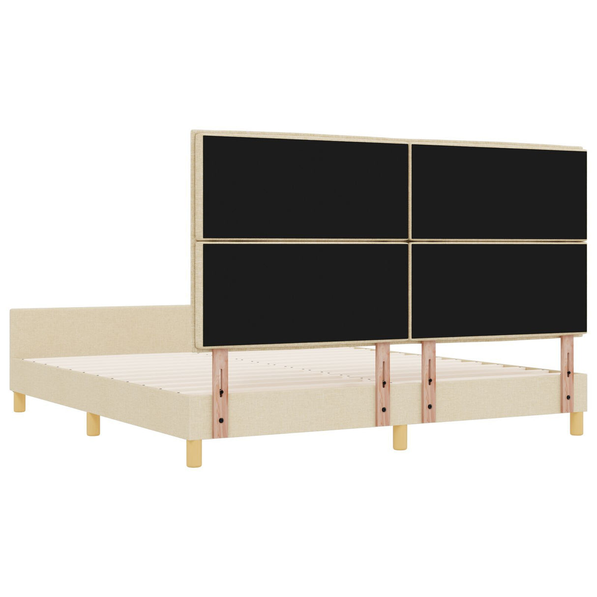 Bed Frame In Cream - 180X200 Cm Fabric