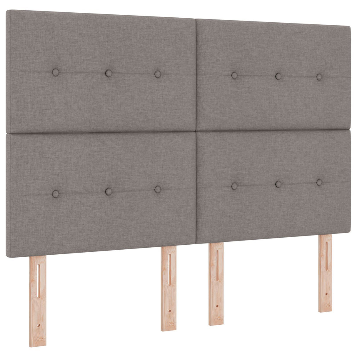 Bed Frame Taupe 140X200 Cm Fabric