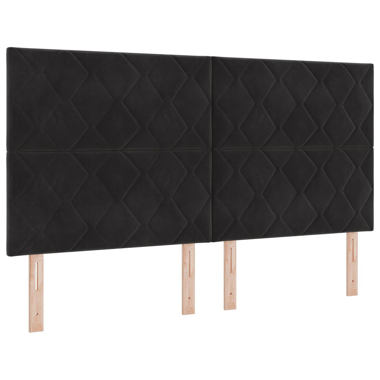 Bed Frame Black 180X200 Cm Velvet