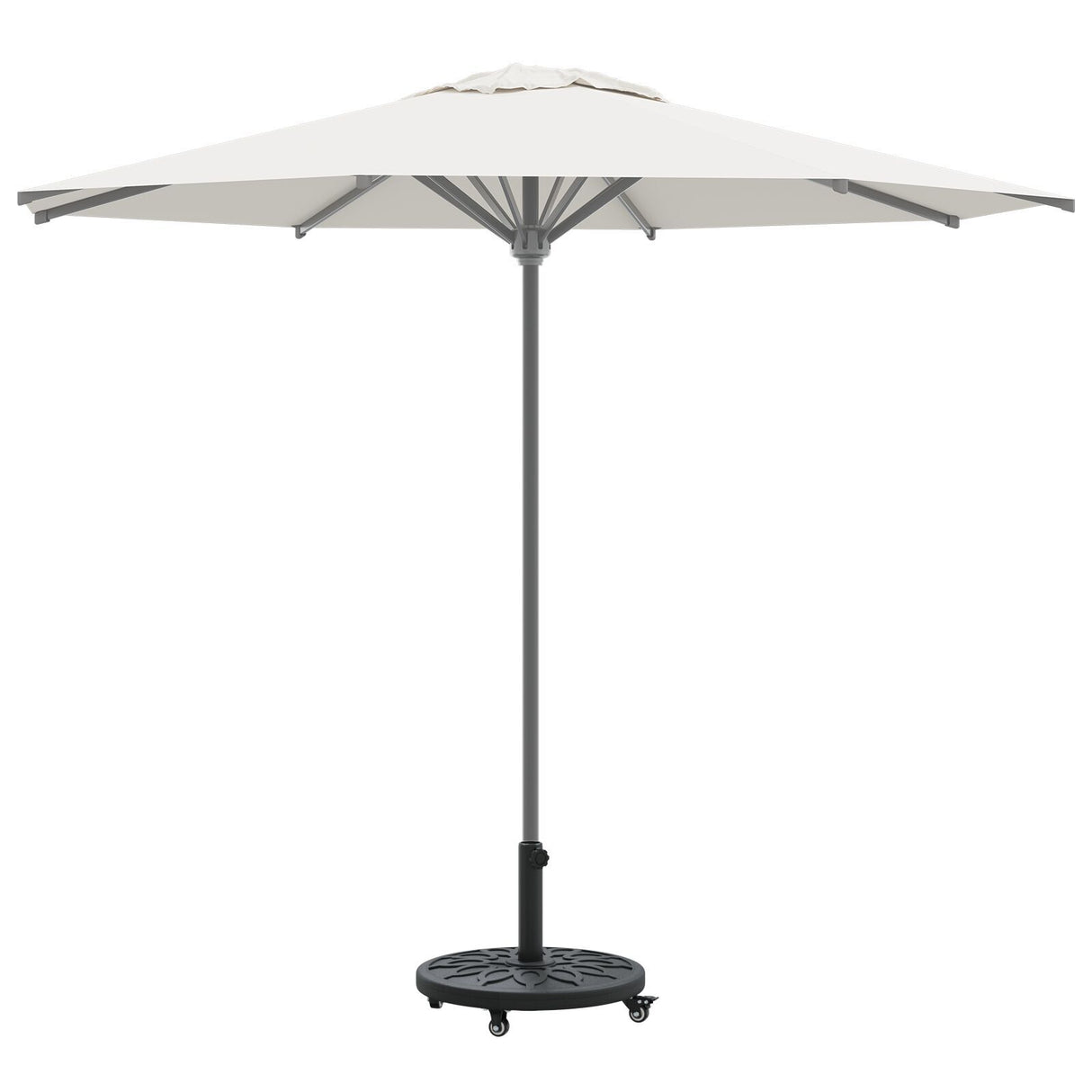 Parasol Base With Wheels For Ø38-48 Mm Poles 13 Kg Round