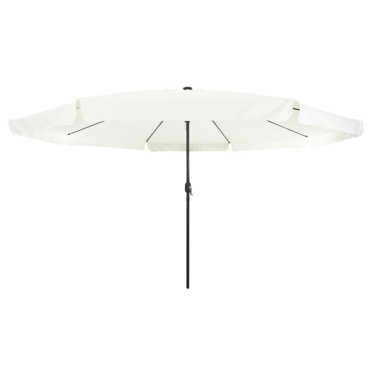 Garden Parasol With Led Lights 395X245 Cm White