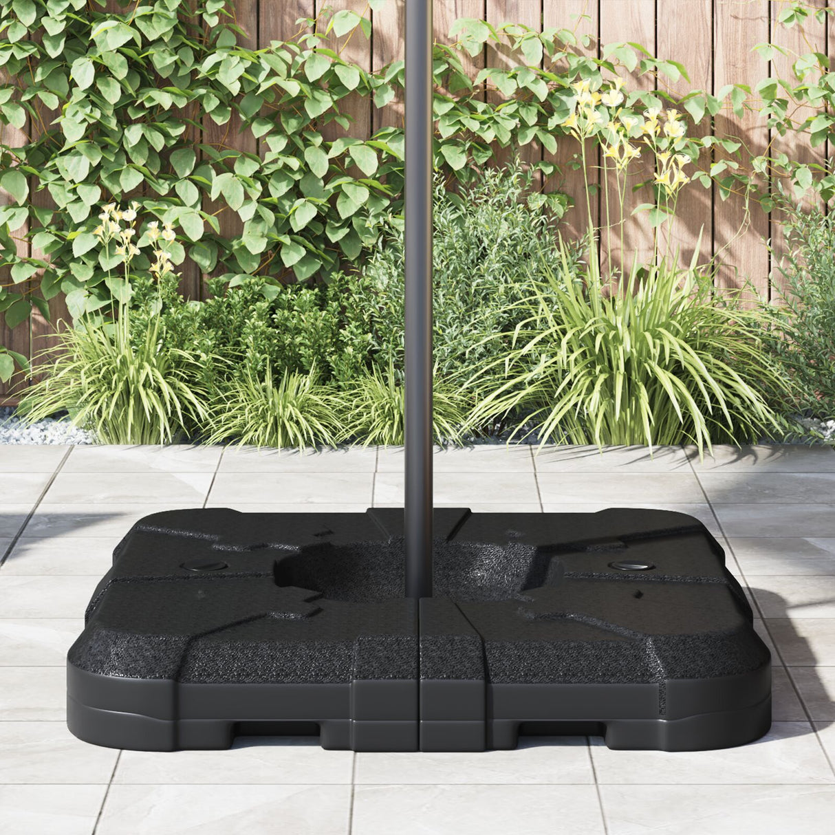 2-Piece Umbrella Base Set: 110Kg Sand Or 70Kg Water