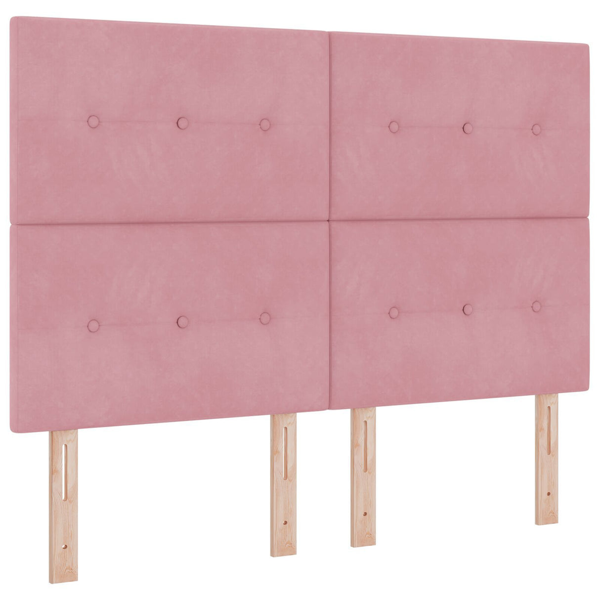 Pink Velvet Bed Frame 140X190 Cm