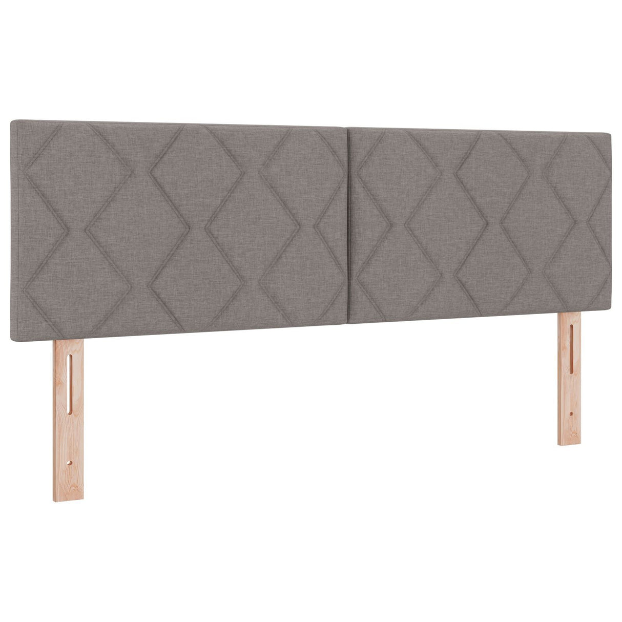 Box Spring Bed With Mattress & Led Taupe 160X200 Cm Fabric