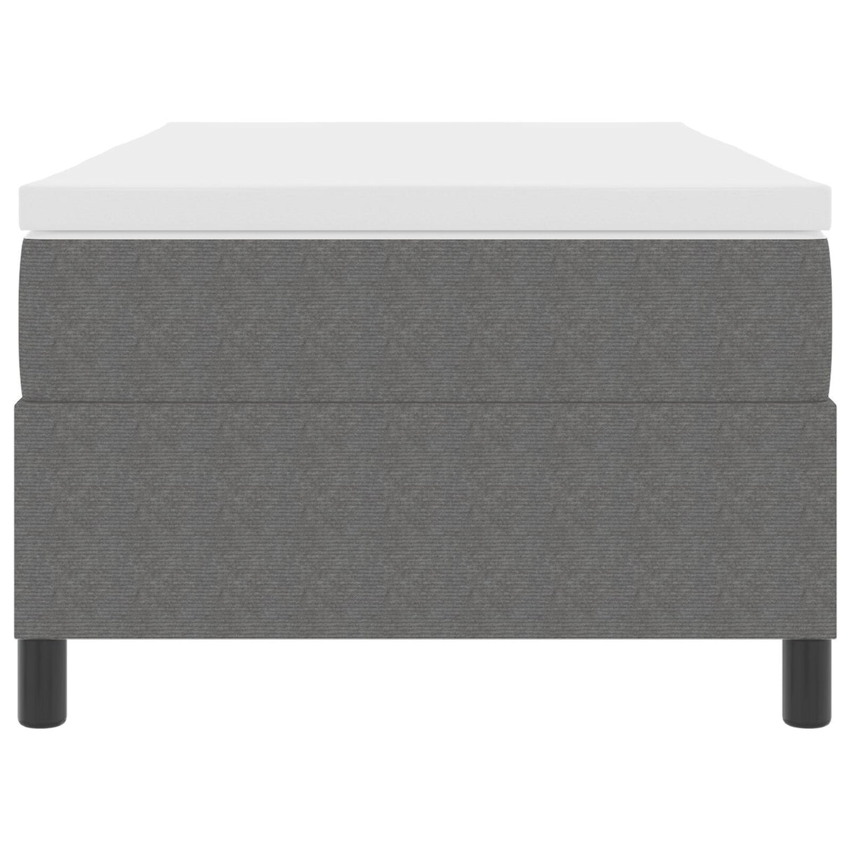 Box Spring Bed With Mattress Light Grey 80X200 Cm Corduroy Fabric