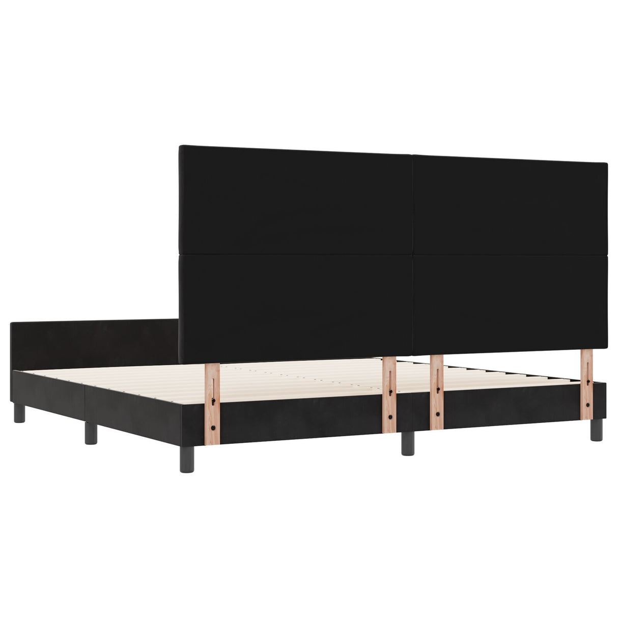 Black Velvet Bed Frame 200X200 Cm