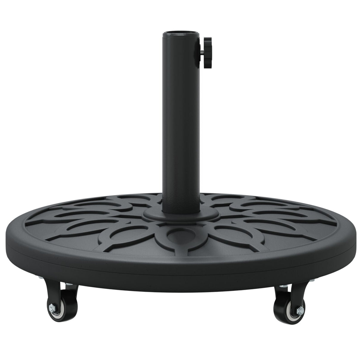 Parasol Base With Wheels For Ø38-48 Mm Poles 13 Kg Round