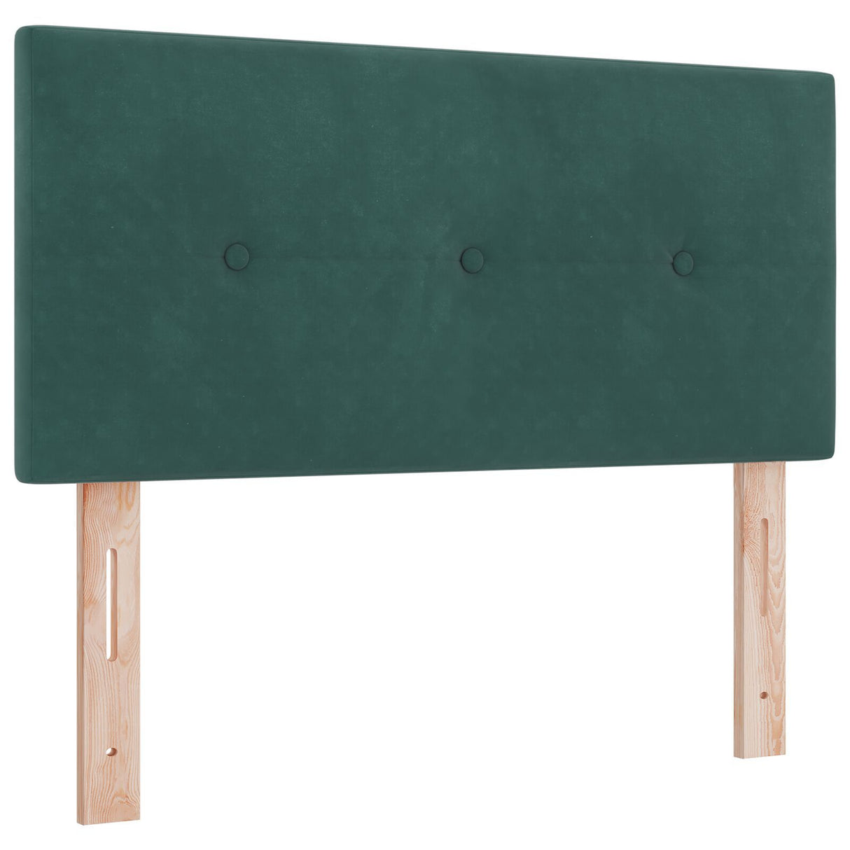 Box Spring Bed With Mattress Dark Green 80X200 Cm Velvet