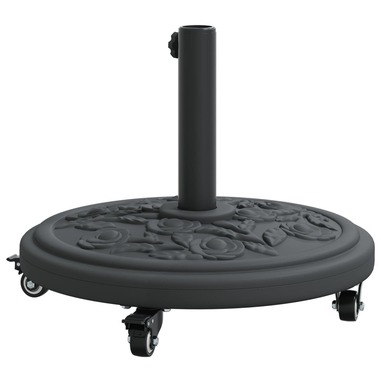 Parasol Base With Wheels For Ø38-48 Mm Poles 13 Kg Round