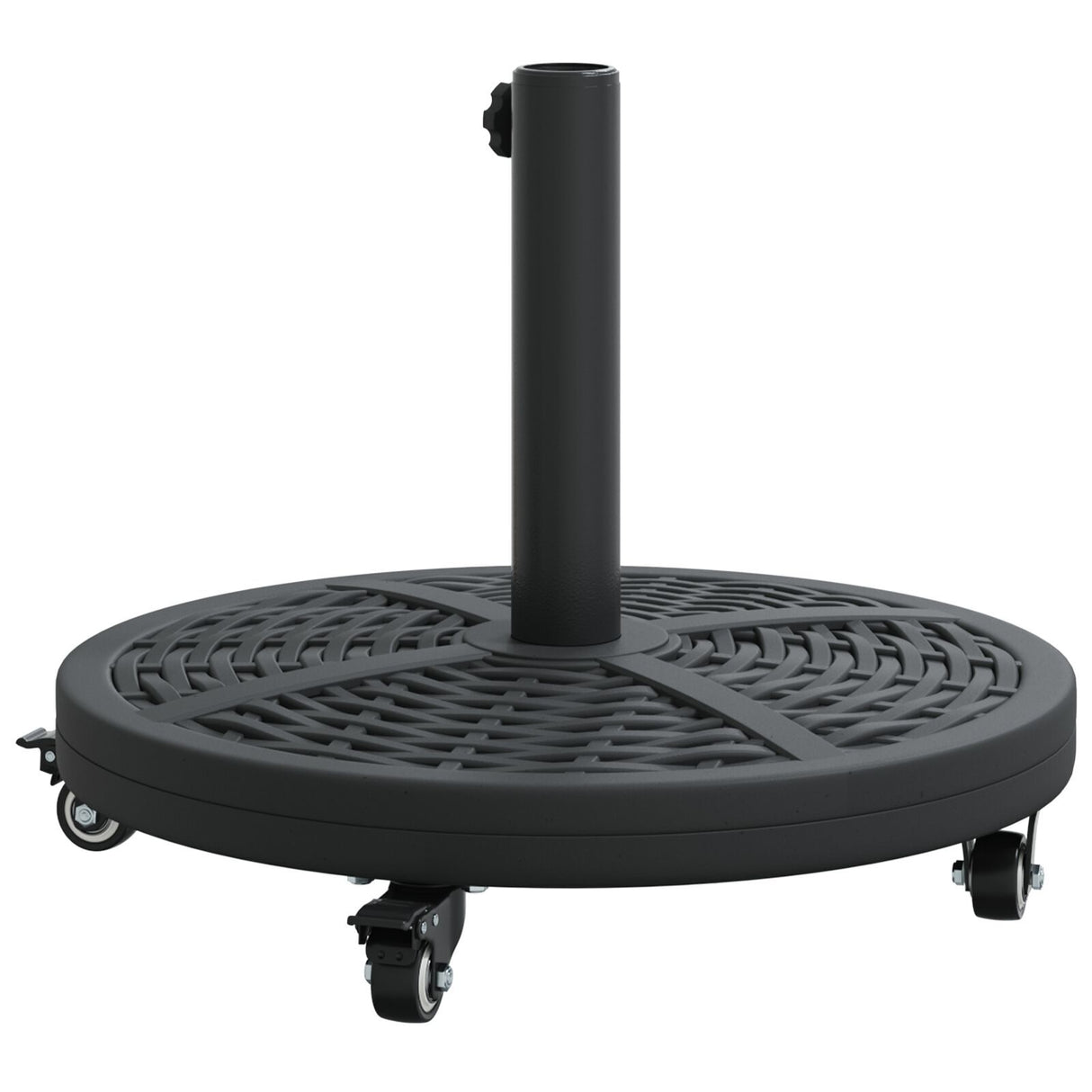 Parasol Base With Wheels For Ø38-48 Mm Poles 13 Kg Round