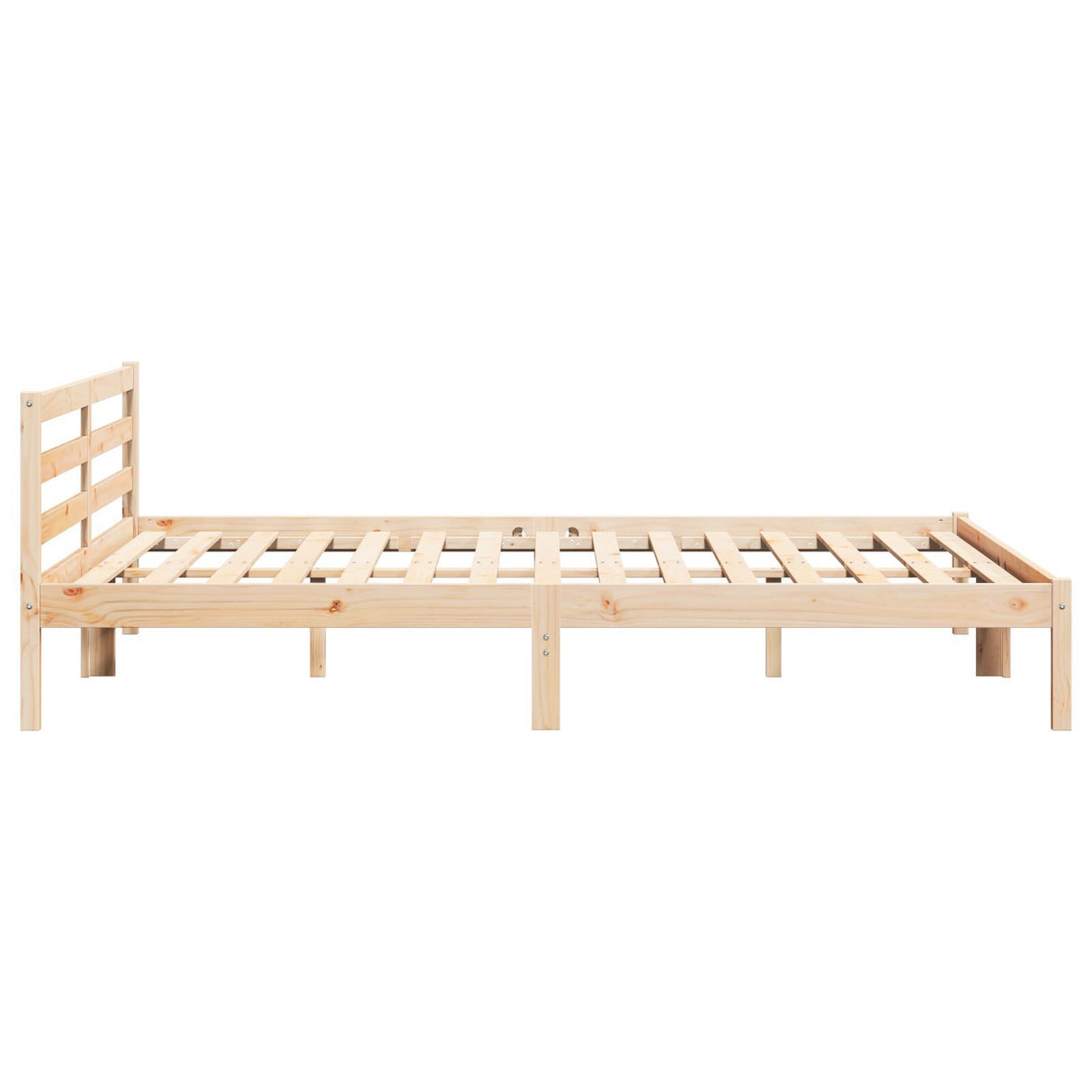 Bed Frame With Headboard 180X220 Cm Solid Wood Pine