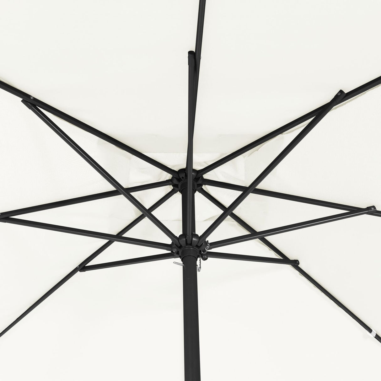 Square Garden Parasol 295X245 Cm White