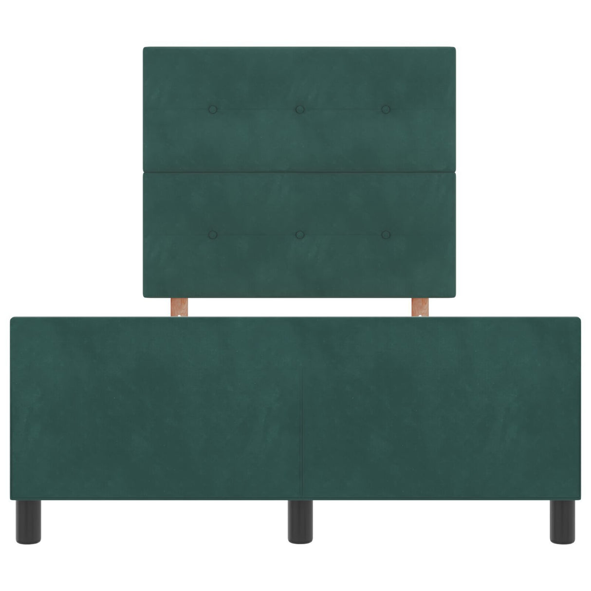 Bed Frame Dark Green 120X200 Cm Velvet