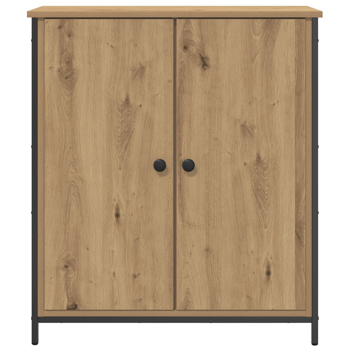 Sideboard Artisan Oak 70X30X80 Cm Engineered Wood And Steel