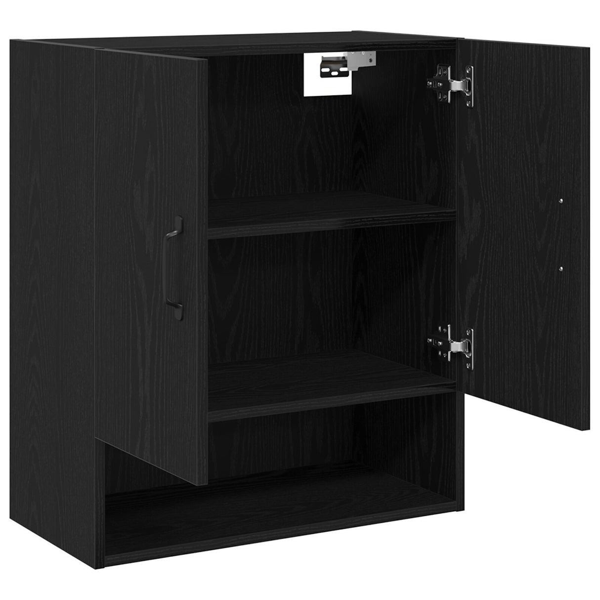 Wall Cabinet - Black Oak - 60X30X70 Cm - Made Of Engineered Wood