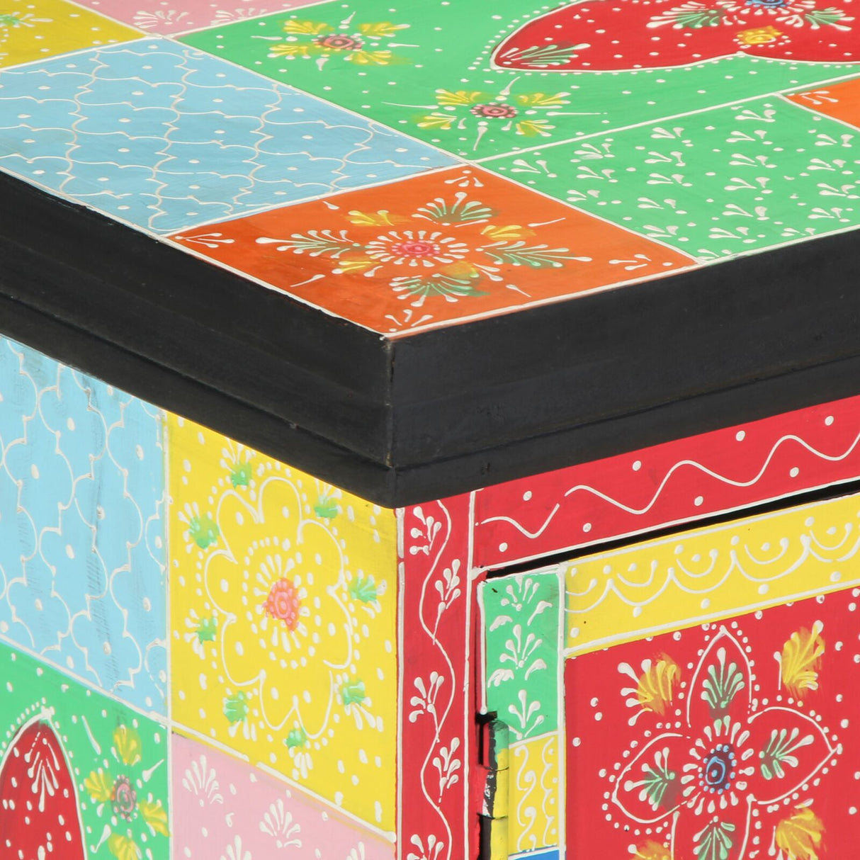 Tv Cabinet - Colorful, 100X35X50 Cm, Made From Solid Mango Wood