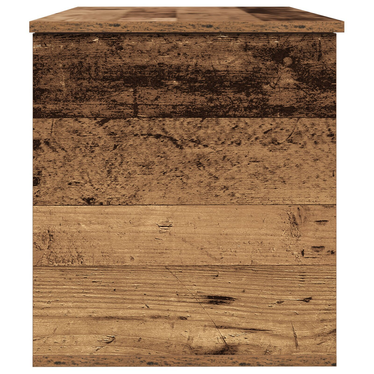 Storage Box With Lid Old Wood 100X42X46 Cm Engineered Wood