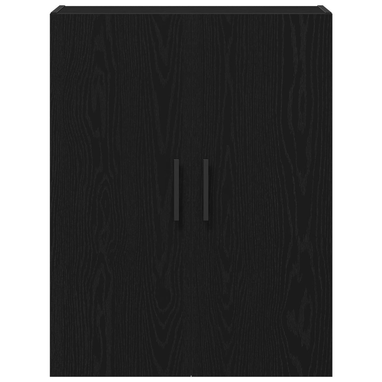 Wall Mounted Cabinet Black Oak 69,5X34X90 Cm Engineered Wood
