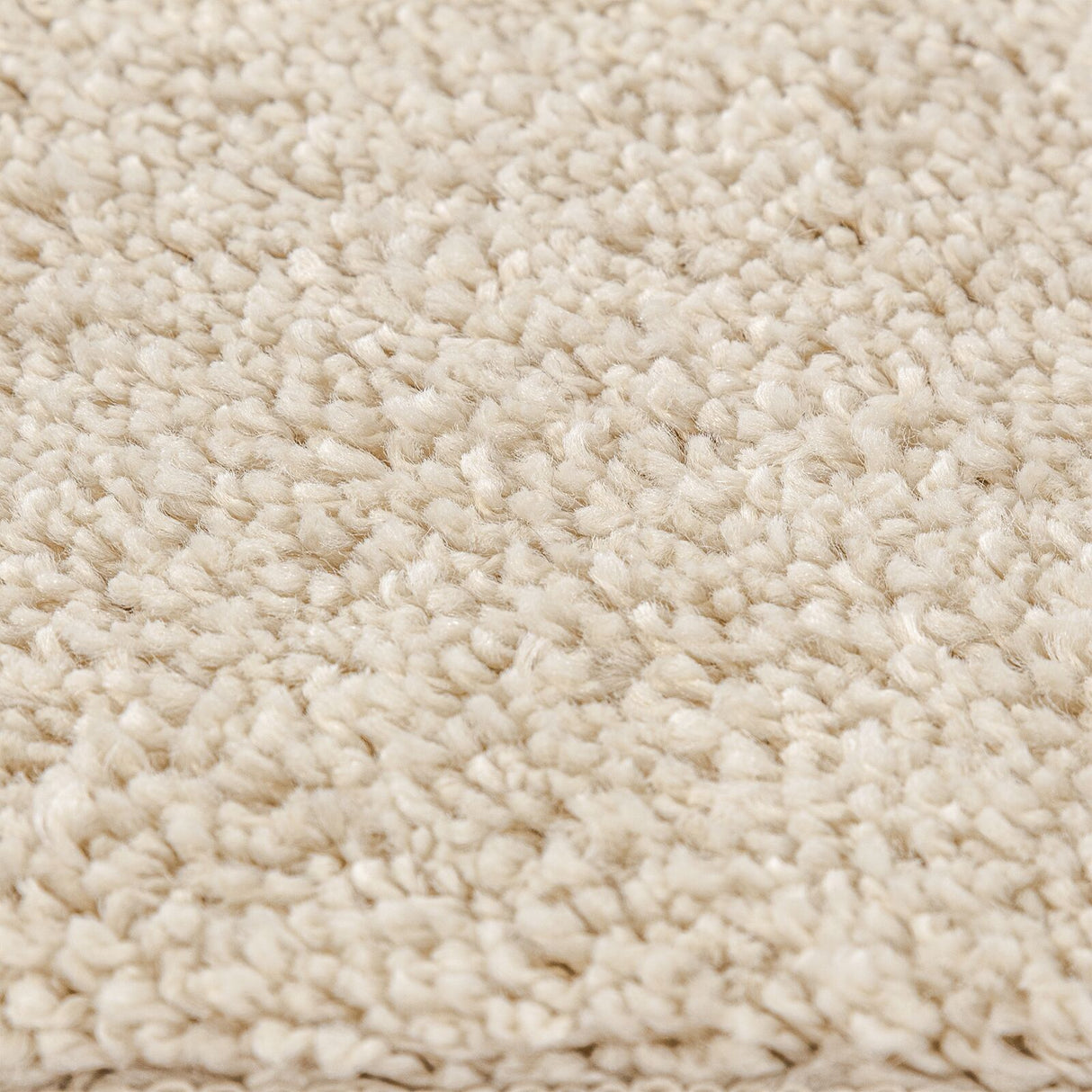 Shaggy Rug High Pile Cream 120X120 Cm Pp
