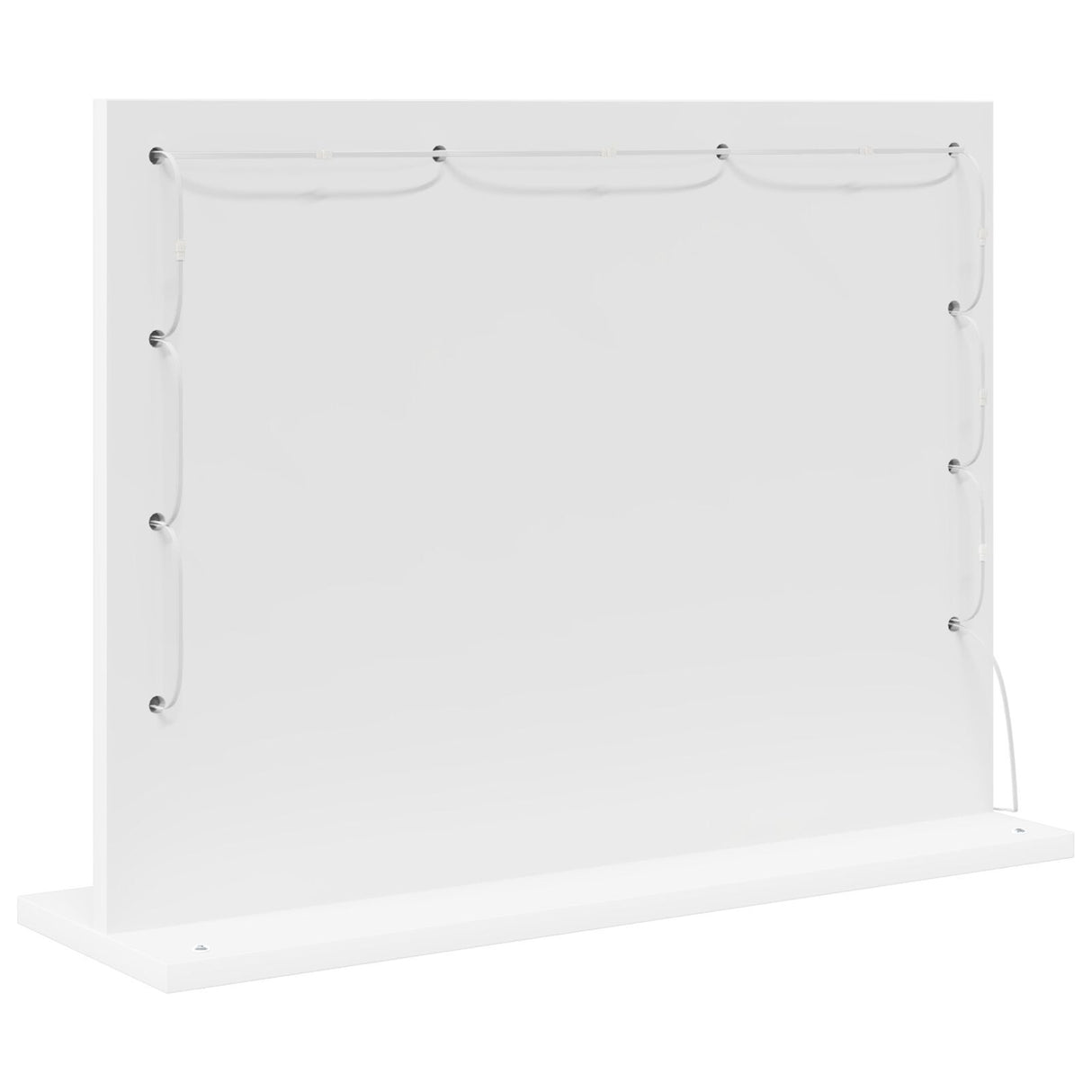 Vanity Mirror With Led Lights White 60X45X18 Cm