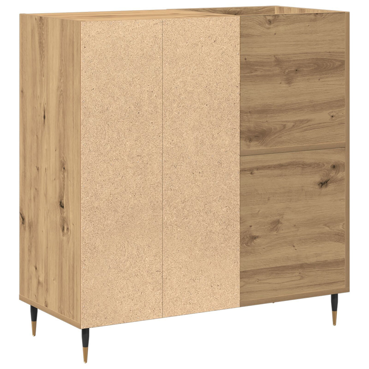 Record Cabinet Old Wood 84,5X38X89 Cm Engineered Wood
