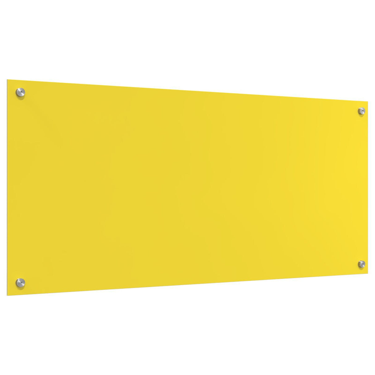 Kitchen Backsplash Yellow 110X50X0.6 Cm Tempered Glass