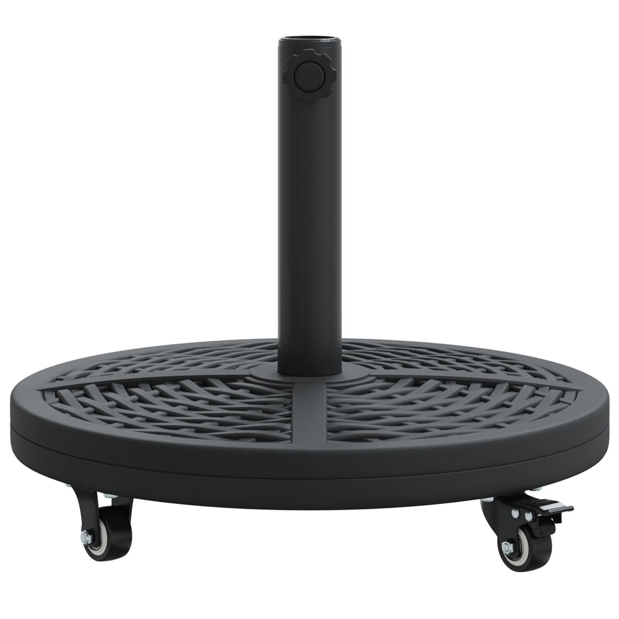 Parasol Base With Wheels For Ø38-48 Mm Poles 13 Kg Round