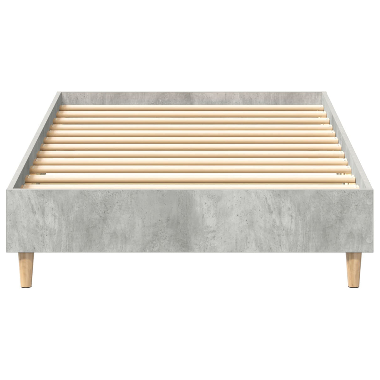 Bed Frame 90X200 Cm Concrete Grey Engineered Wood