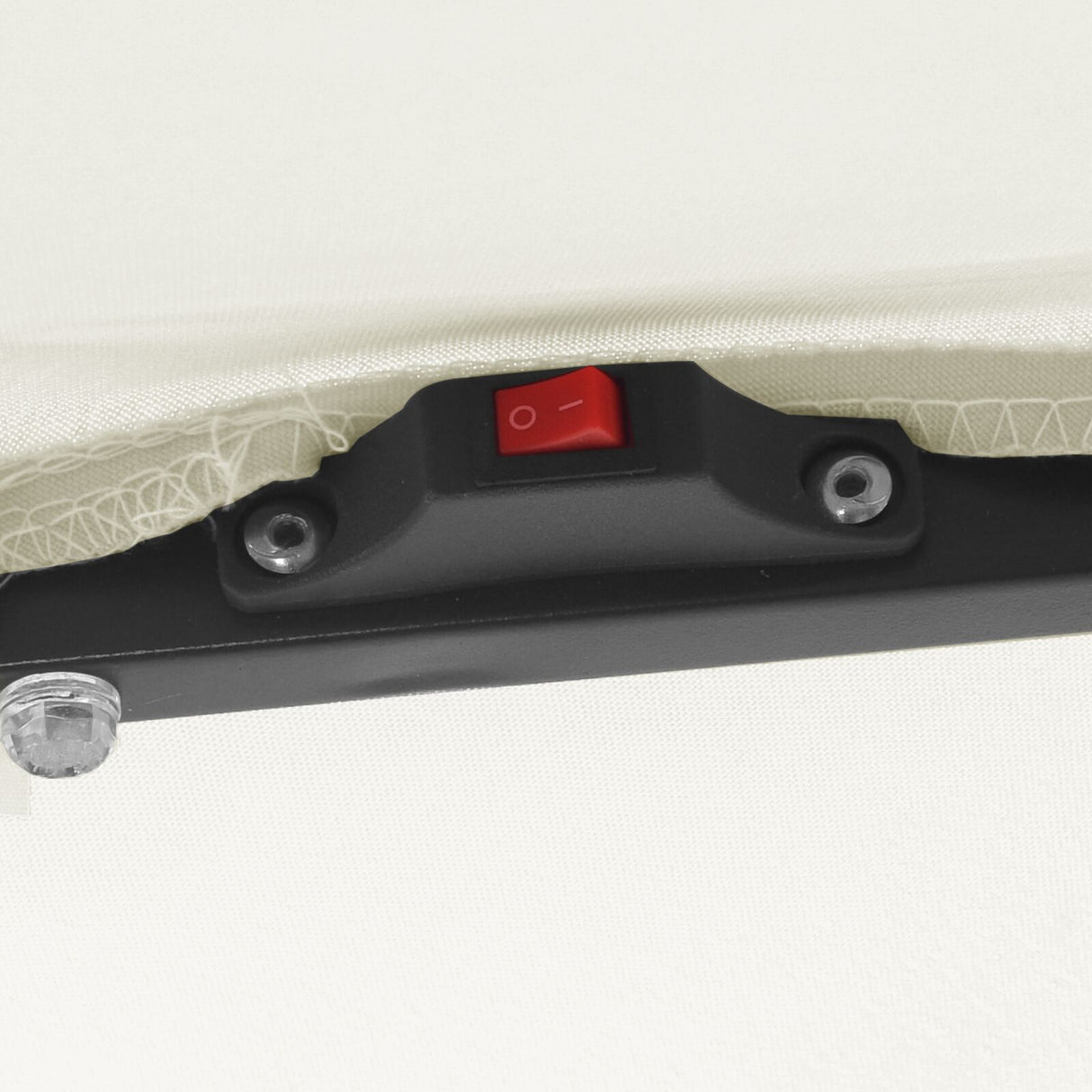 Square Garden Parasol With Led Lights 295X245 Cm White