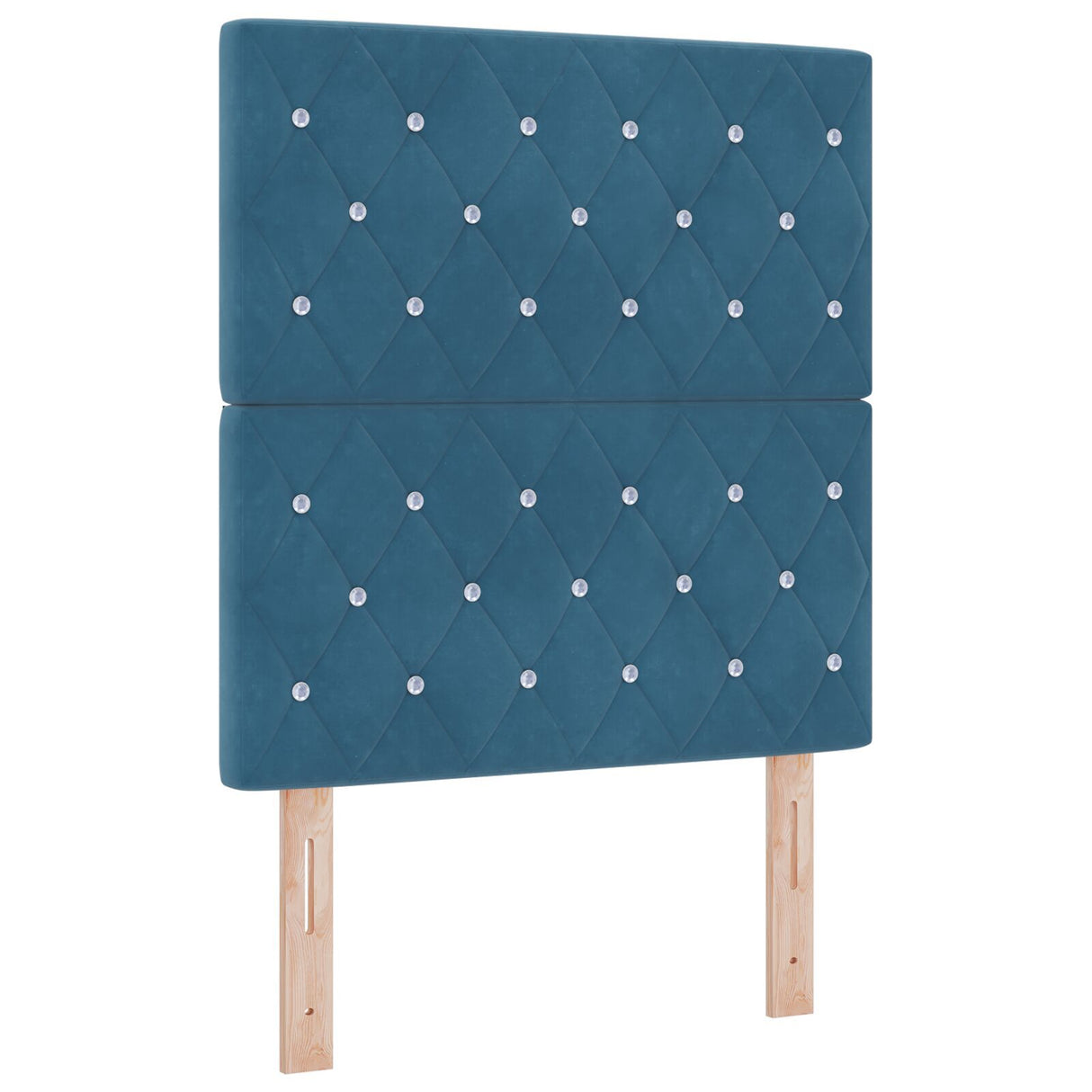Bed Frame Dark Blue 80X200 Cm Velvet