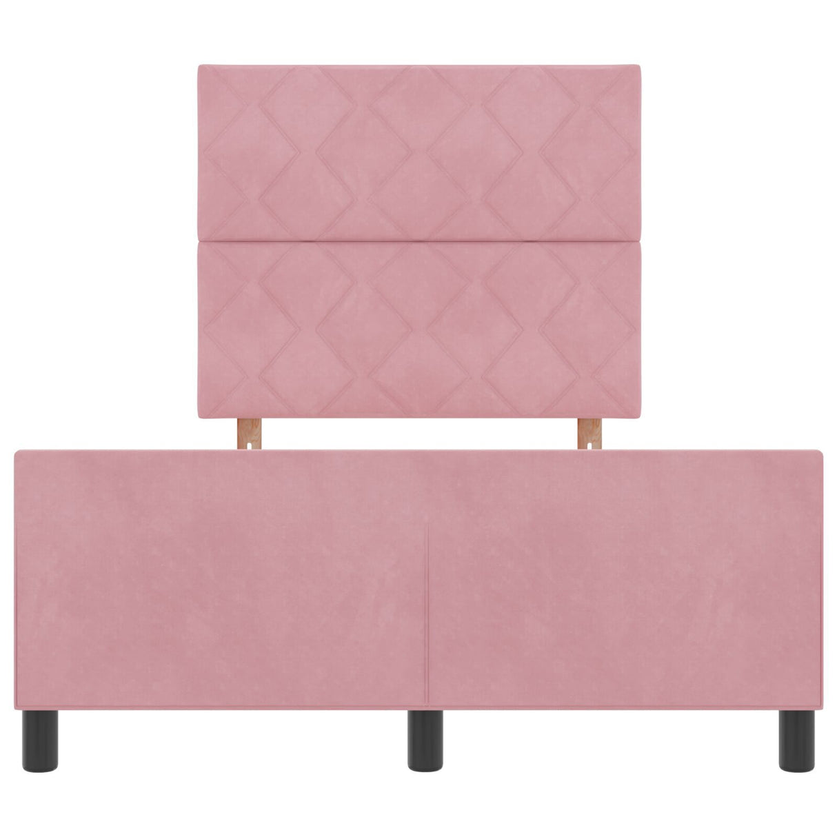 Bed Frame Pink 120X200 Cm Velvet