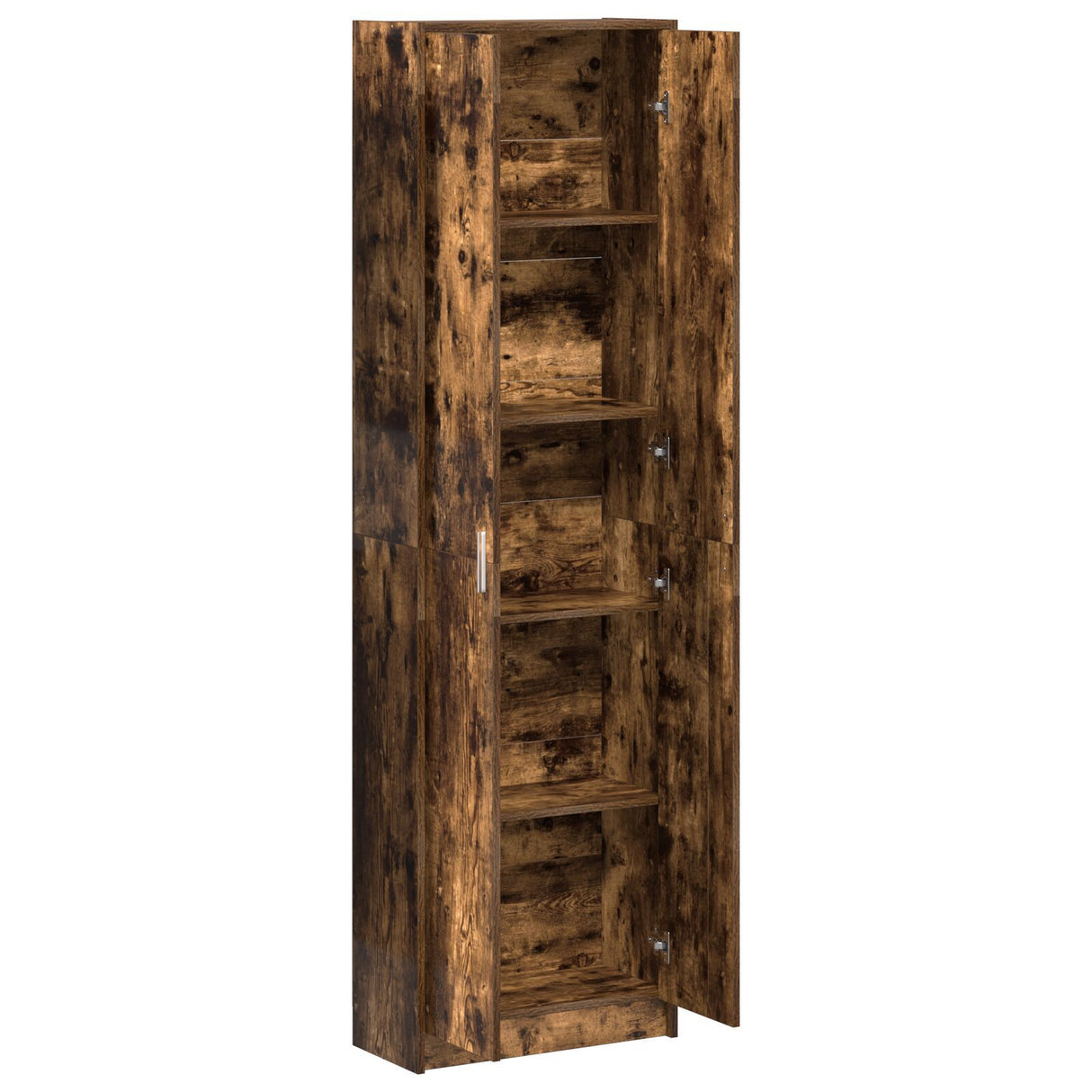 Wardrobe Smoked Oak 55X25X189 Cm Engineered Wood