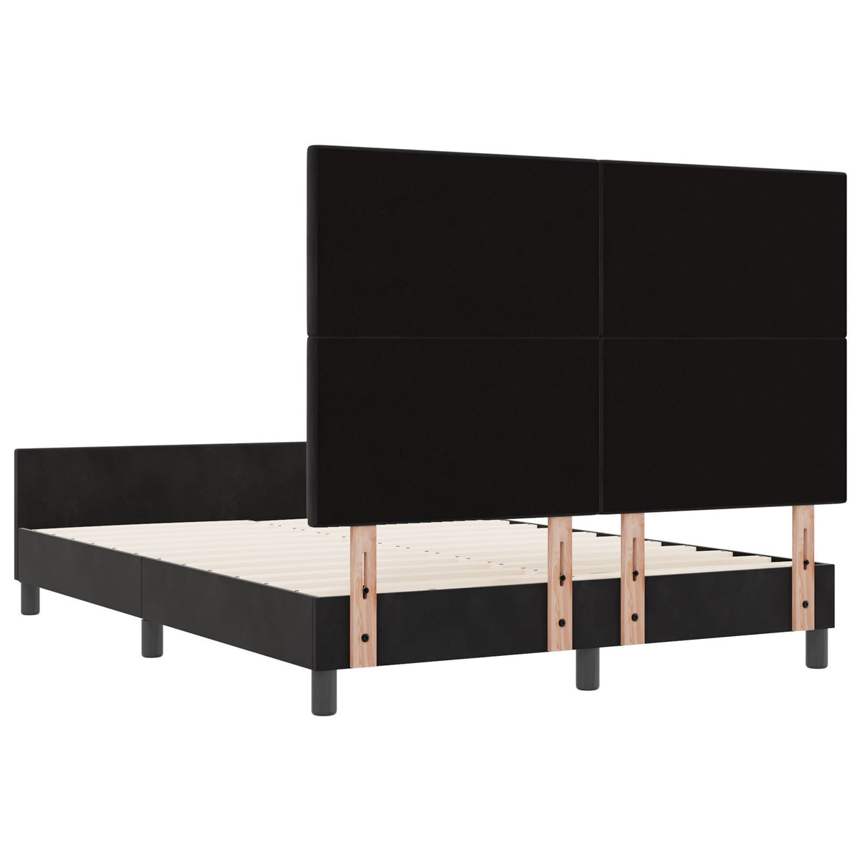 Black Velvet Bed Frame 160X200 Cm