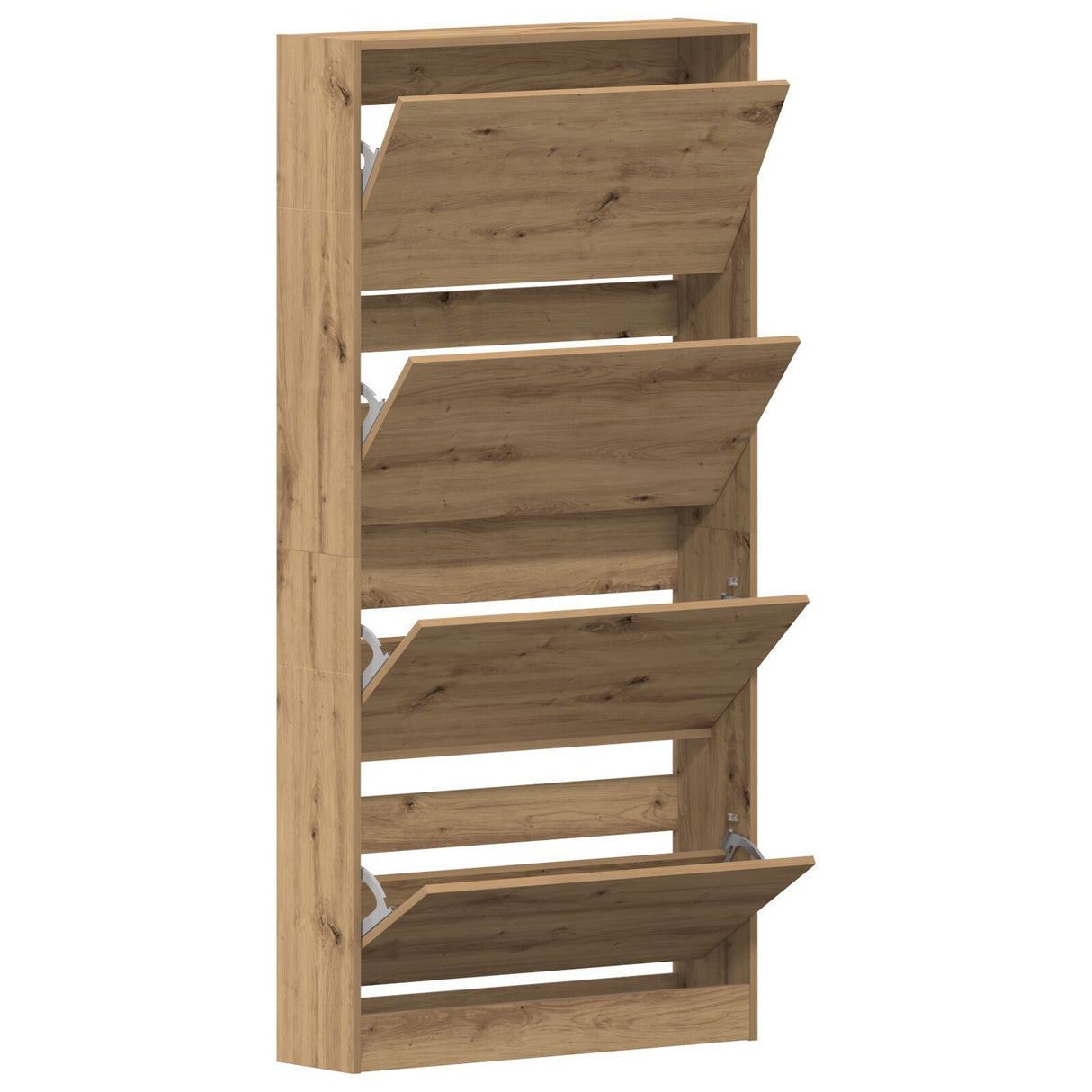 Shoe Cabinet Artisan Oak Engineered Wood 80 X 21 X 163.5 Cm