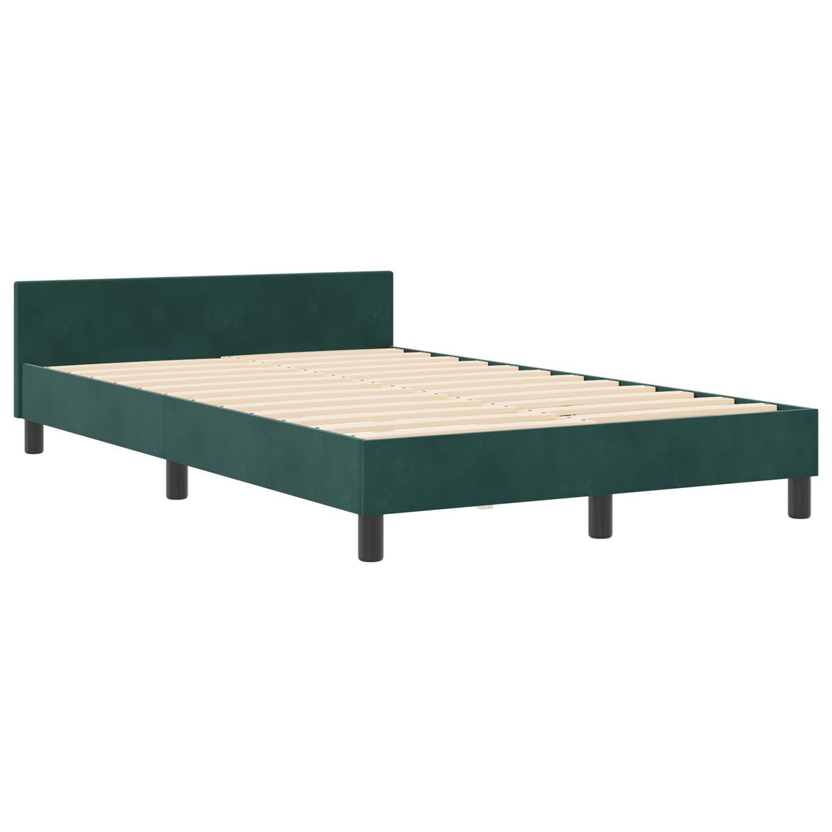 Bed Frame Dark Green 120X200 Cm Velvet