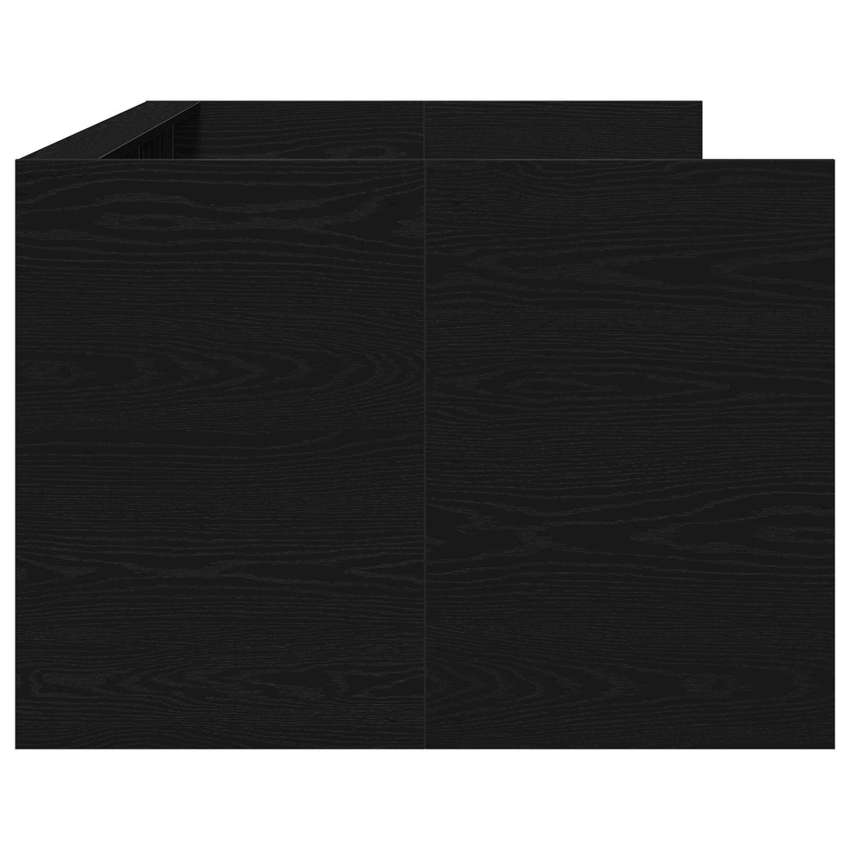 Black Daybed With Drawers Black Oak Engineered Wood 75 X 190 Cm