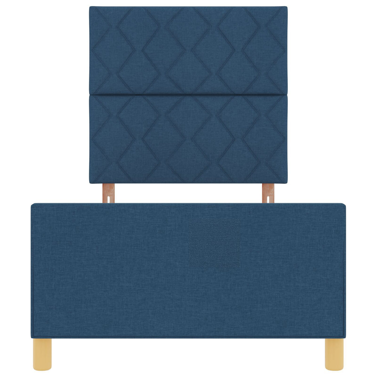 Blue Fabric Bed Frame 90X200 Cm