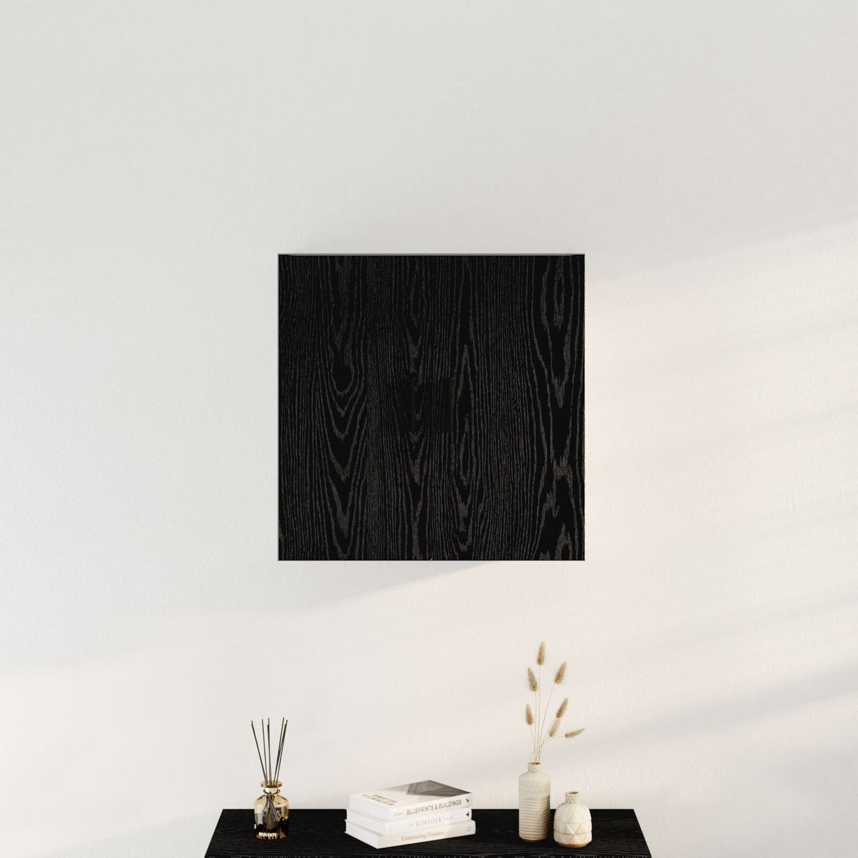 Wall Cabinet Black Oak 60X31X60 Cm Engineered Wood