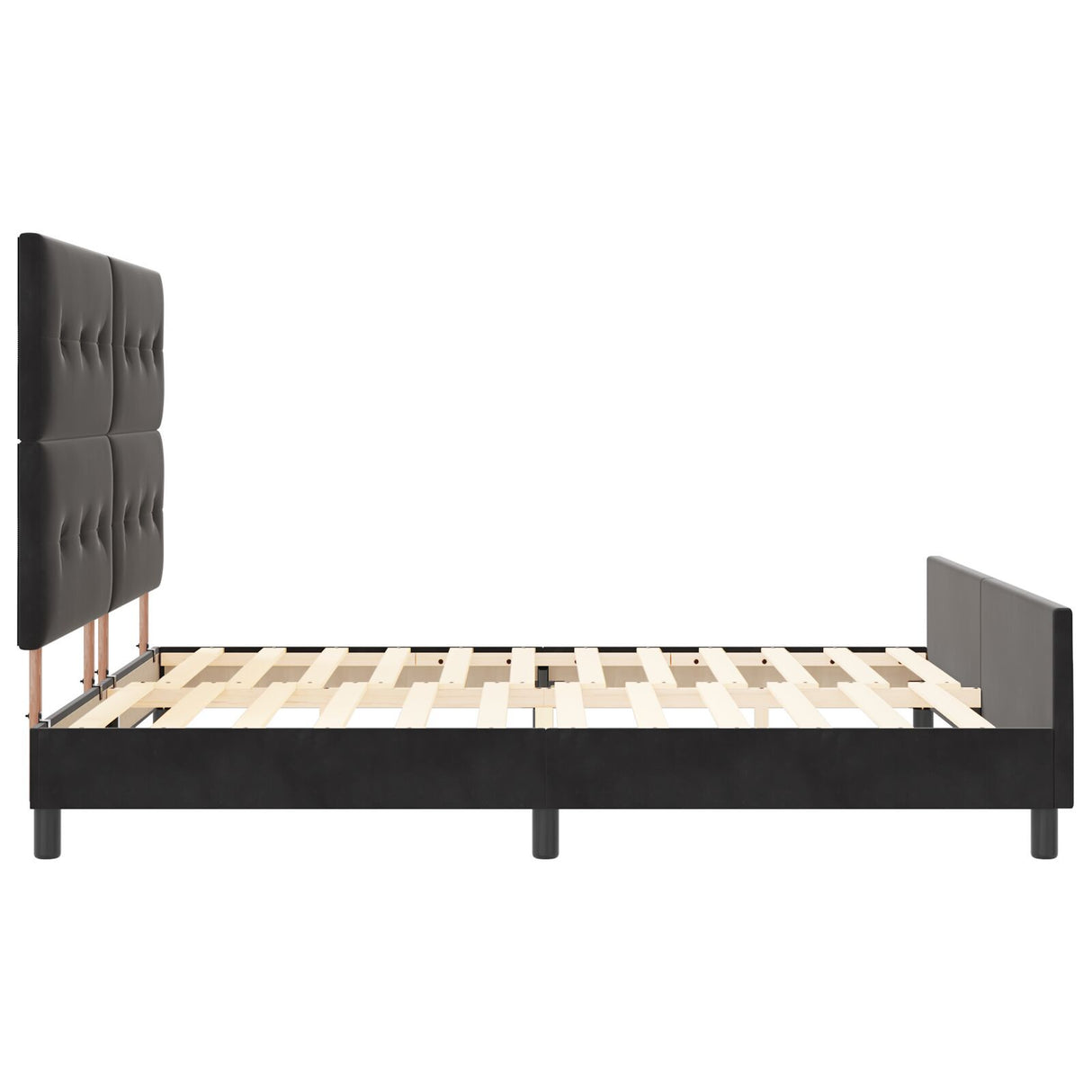 Black Velvet Bed Frame 180X200 Cm
