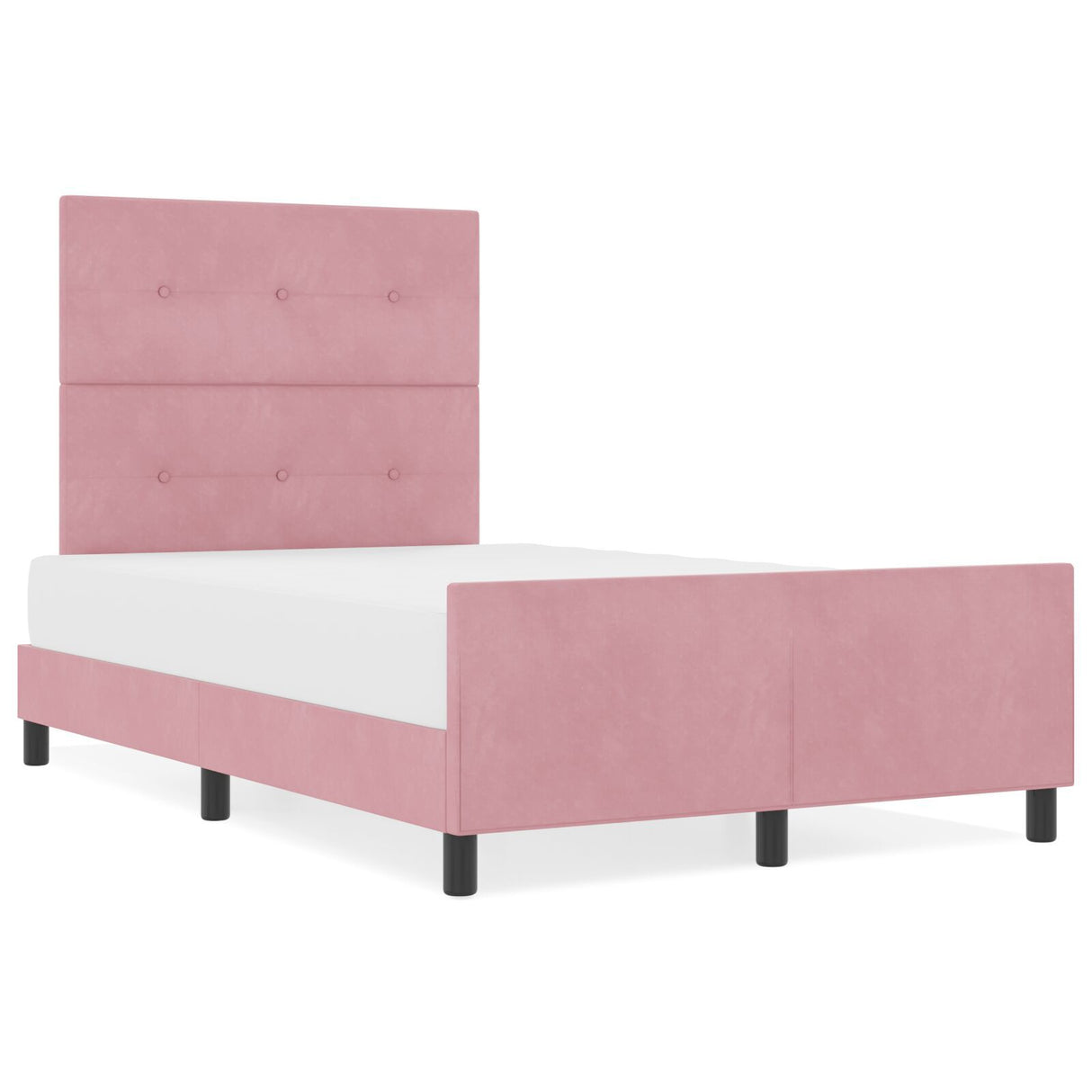 Pink Velvet Bed Frame 120X200 Cm