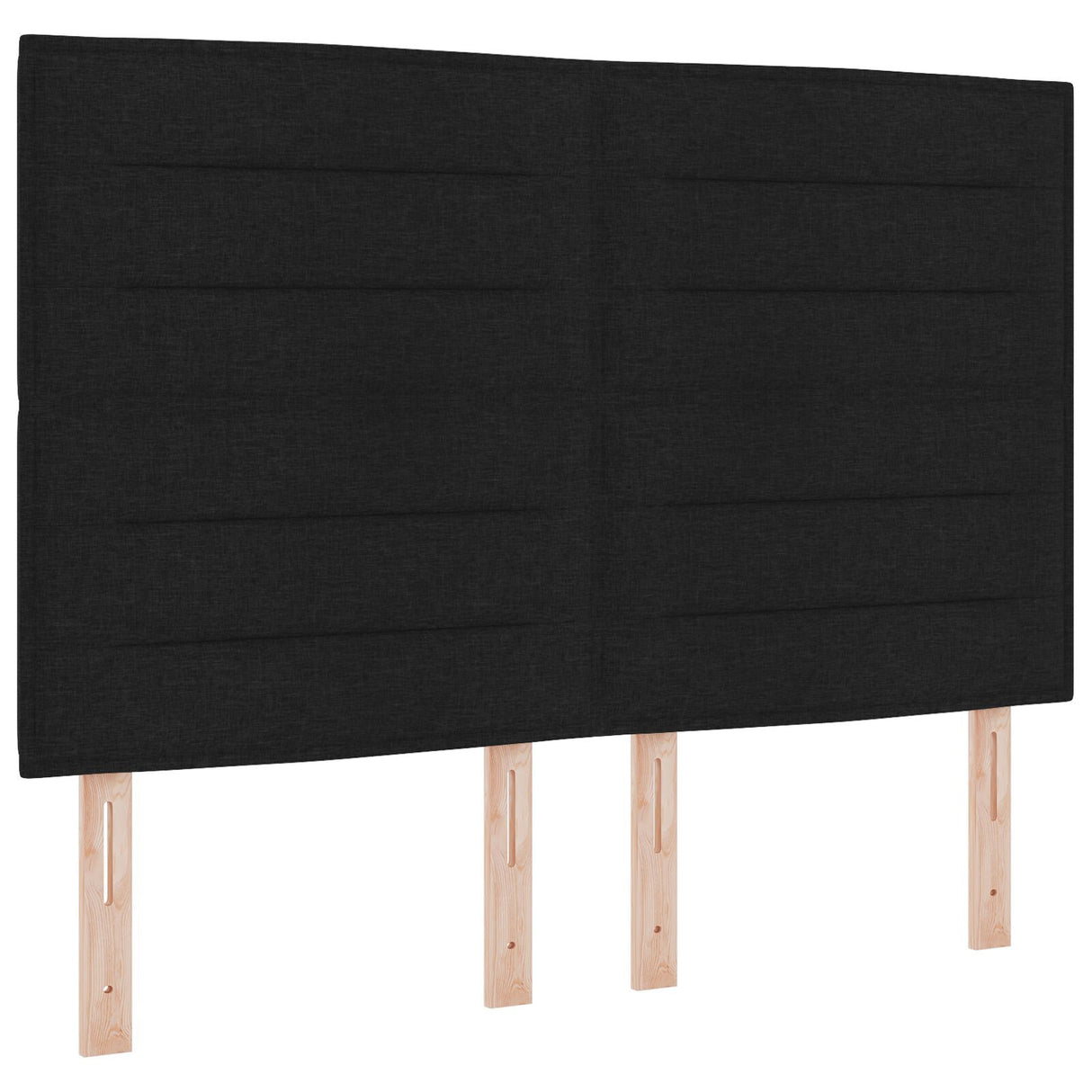 Bed Frame Black 140X190 Cm Fabric