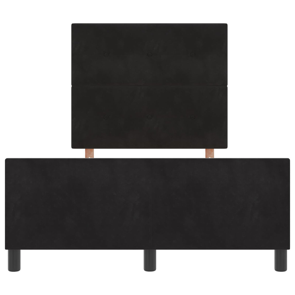 Black Velvet Bed Frame 120X200 Cm