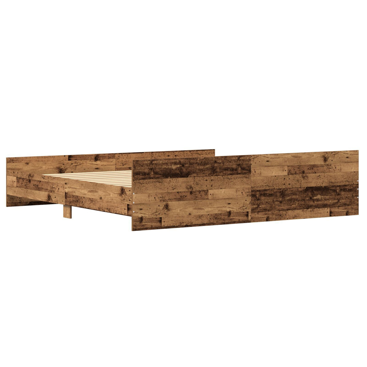 Bed Frame Old Wood 200X200 Cm Engineered Wood