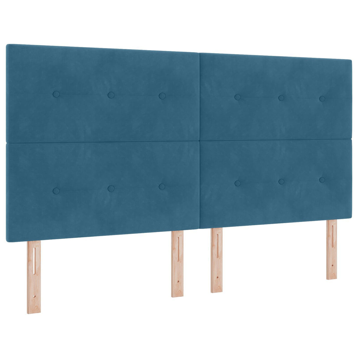 Bed Frame Dark Blue 180X200 Cm Velvet