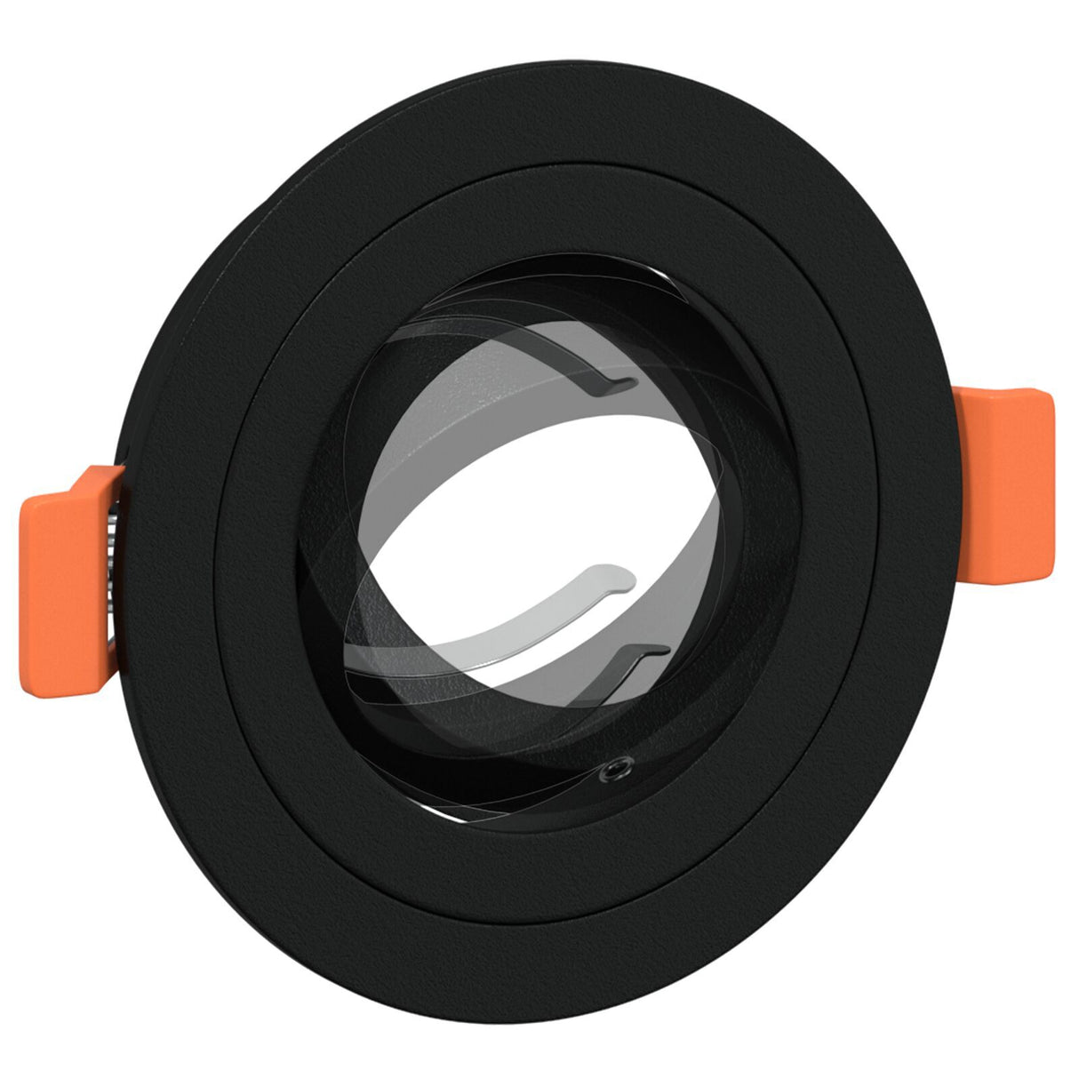 Recessed Spotlights 12 Pcs Round Gu10 Black Ø91 Mm