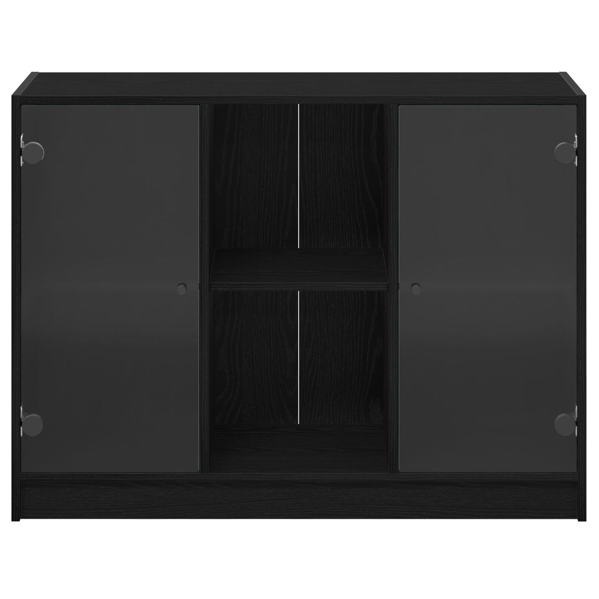 Sideboard Black Oak 102X37X75,5 Cm Engineered Wood